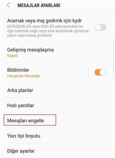 bahis sitelerinden gelen mesajları engelleme