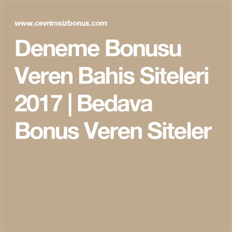 bedava bonus veren bahis siteleri 2017